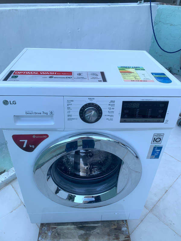 LG 洗衣機 7KG纖薄款 大眼雞 變頻 1200轉 WF-T1207MW (可櫃底安裝 可飛頂) 二手電器 最新款 傢俬 家庭用品 搬屋 拆舊