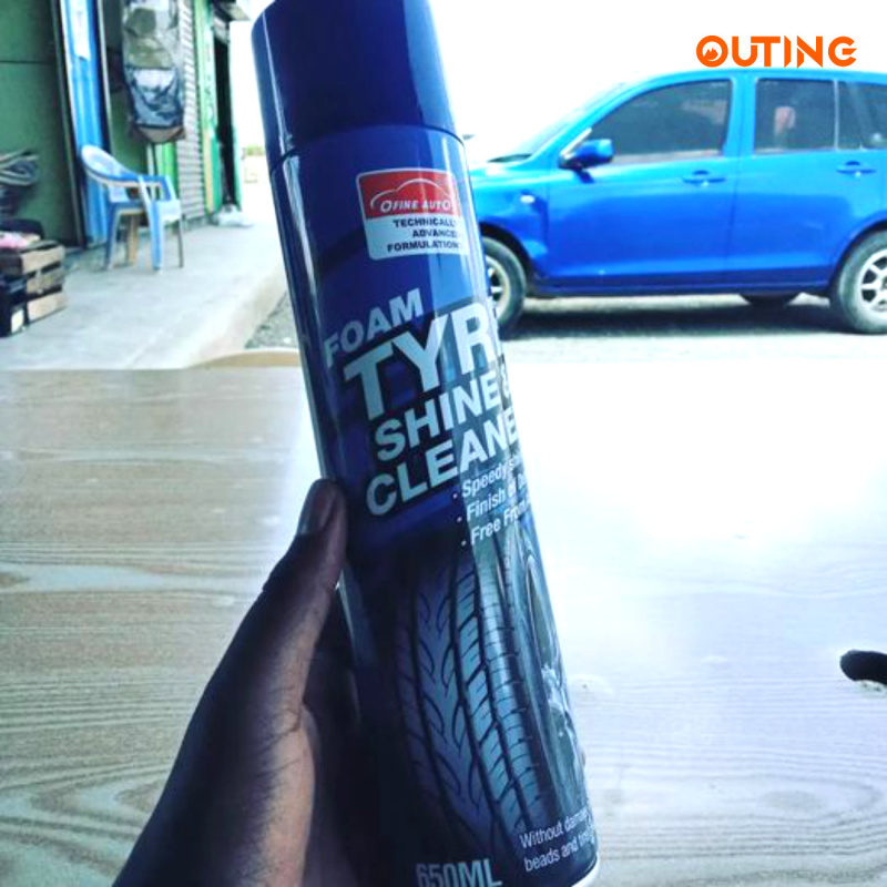 Ofine Auto汽車輪呔泡沫清潔劑 (650ml)│汽車輪胎蠟│輪胎光亮劑│汽車泡沫護理劑│快速清理