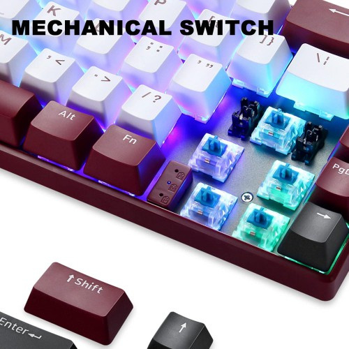Motospeed BK67 Bluetooth Wireless RGB Mechanical Keyboard 無線藍牙機械遊戲鍵盤 青軸