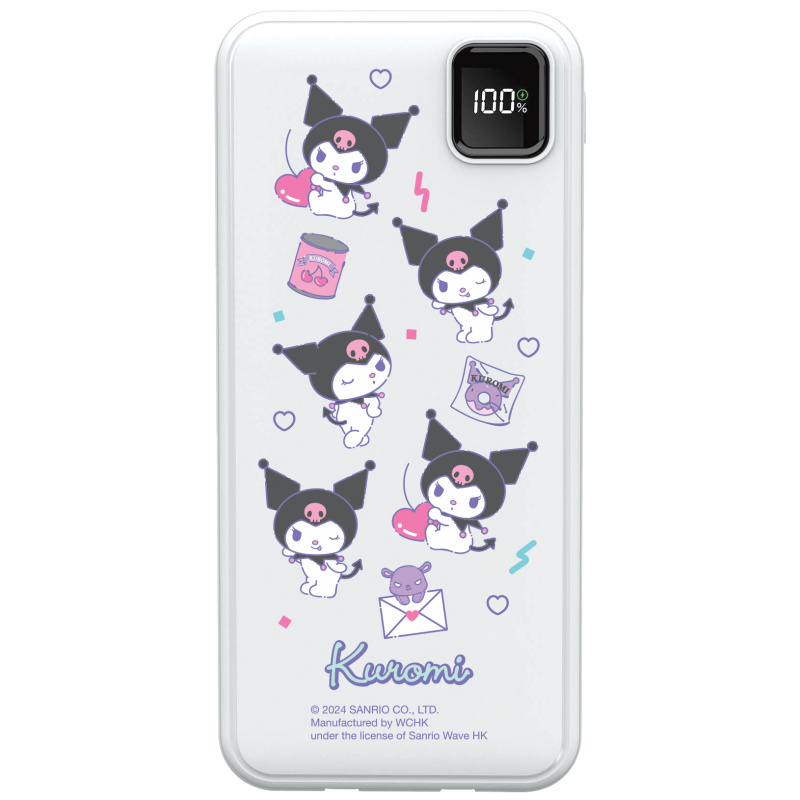 Sanrio Characters 系列 10000mAh PD 3.0 和 QC 3.0 流動充電池 (連嵌入式充電線) Sanrio Characters 系列 10000mAh PD 3.0 和 QC 3.0 流動充電池 (連嵌入式充電線)