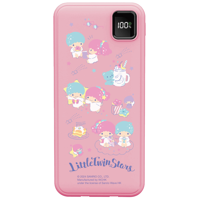 Sanrio Characters 系列 10000mAh PD 3.0 和 QC 3.0 流動充電池 (連嵌入式充電線) Sanrio Characters 系列 10000mAh PD 3.0 和 QC 3.0 流動充電池 (連嵌入式充電線)