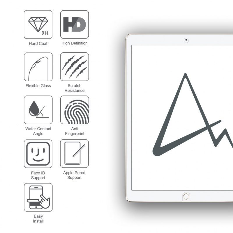 ARMOR iPad Pro 10.5"/ iPad 10.2" (第7/8/9代) / iPad Air 10.5" (3代) 軟性玻璃9H 高清螢幕保