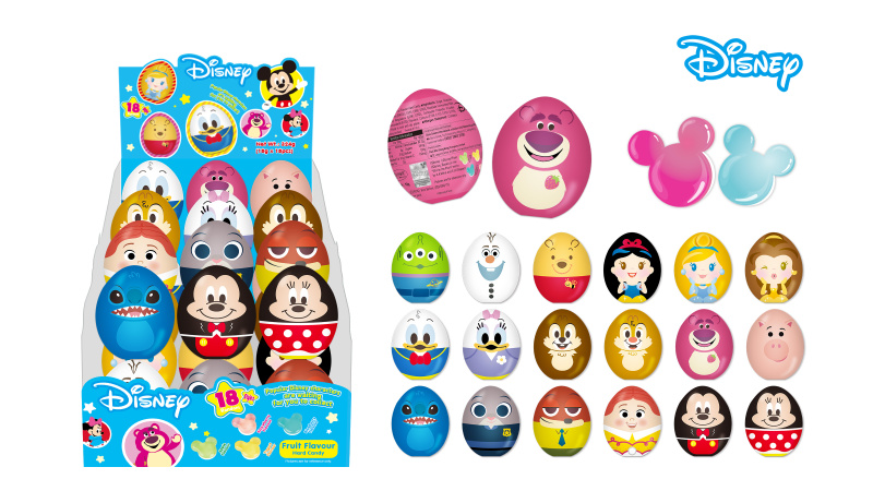 [原箱] FMS80190 迪士尼米奇造型硬糖  (草莓味, 藍莓味, 蘋果味, 乳酸味)18克*18件/盤 (2盤/箱)