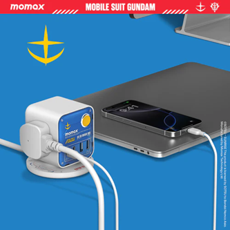 MOMAX x 機動戰士高達 1-Charge Work-Flow 3 插座電源盒 US20