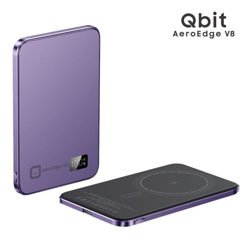 Qbit AeroEdge V8 5000mAh 超薄磁吸無線行動電源 PEV8-5