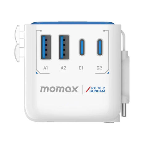 MOMAX x 機動戰士高達 1-World+ Flow 35W 伸縮充電線旅行插座 (70厘米) UA21