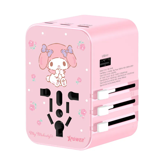 XPower x Sanrio / 罐頭豬LuLu TA45B 45W 6輸出 PD3.0/PPS旅行充電器