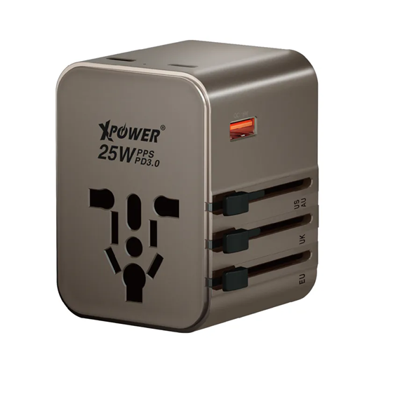 XPower TA3B 25W 4輸出 PD 3.0/PPS旅行充電器 XPower TA3B 25W 4輸出 PD 3.0/PPS旅行充電器