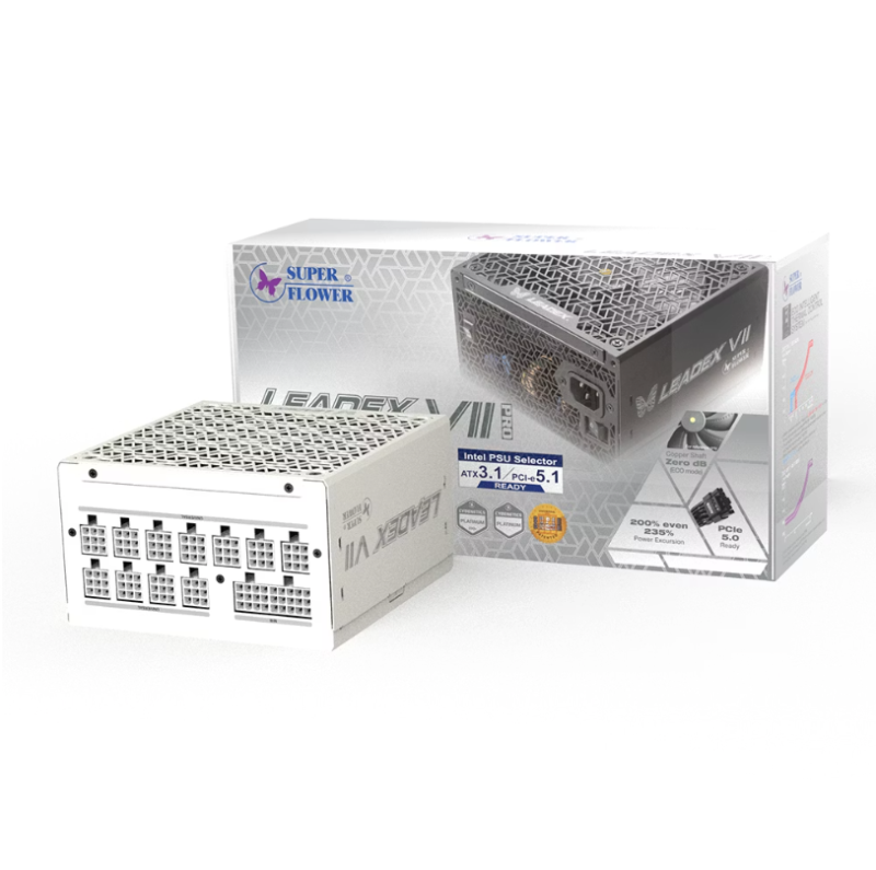 SUPER FLOWER LEADEX VII Platinum PRO 1000W ATX 3.1 ( Black / White ) SUPER FLOWER LEADEX VII Platinum PRO 1000W ATX 3.1 ( Black / White )