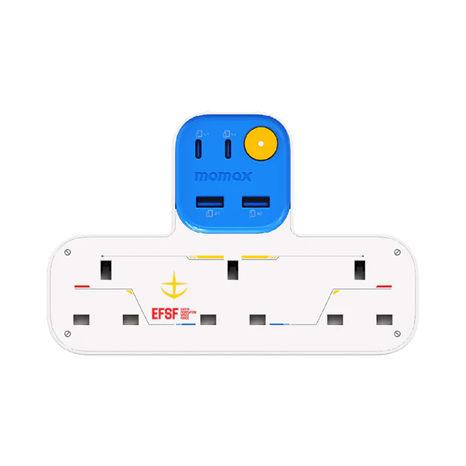MOMAX x 機動戰士高達 1-Charge Work Flow USB + 3口T型插座 US19