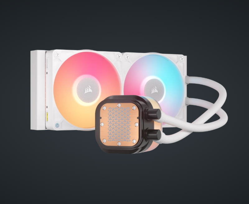 CORSAIR iCUE LINK TITAN 240 RX LCD Liquid CPU Cooler ( BLACK / WHITE )