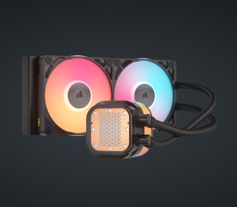 CORSAIR iCUE LINK TITAN 240 RX LCD Liquid CPU Cooler ( BLACK / WHITE )