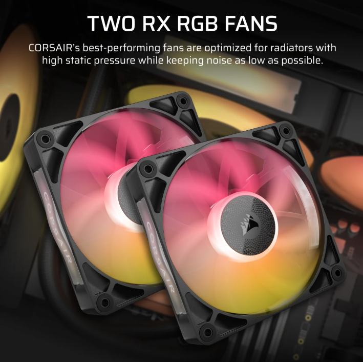 CORSAIR iCUE LINK TITAN 240 RX LCD Liquid CPU Cooler ( BLACK / WHITE )