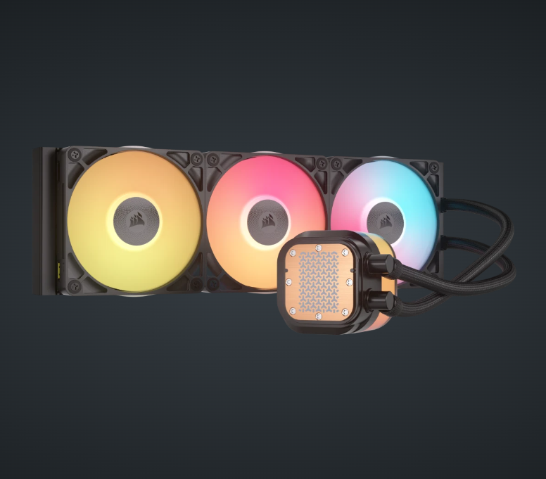 CORSAIR iCUE LINK TITAN 360 RX LCD Liquid CPU Cooler ( BLACK / WHITE )