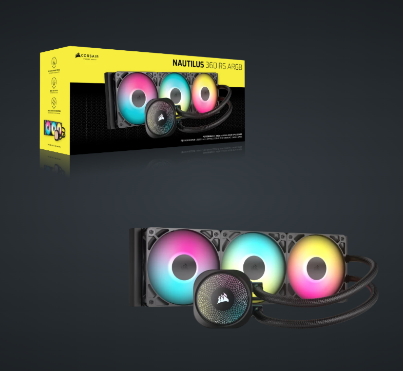 CORSAIR NAUTILUS 360 RS ARGB Liquid CPU Cooler ( BLACK / WHITE )