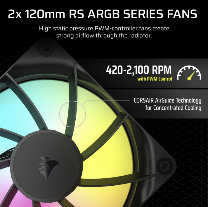 CORSAIR NAUTILUS 360 RS ARGB Liquid CPU Cooler ( BLACK / WHITE )