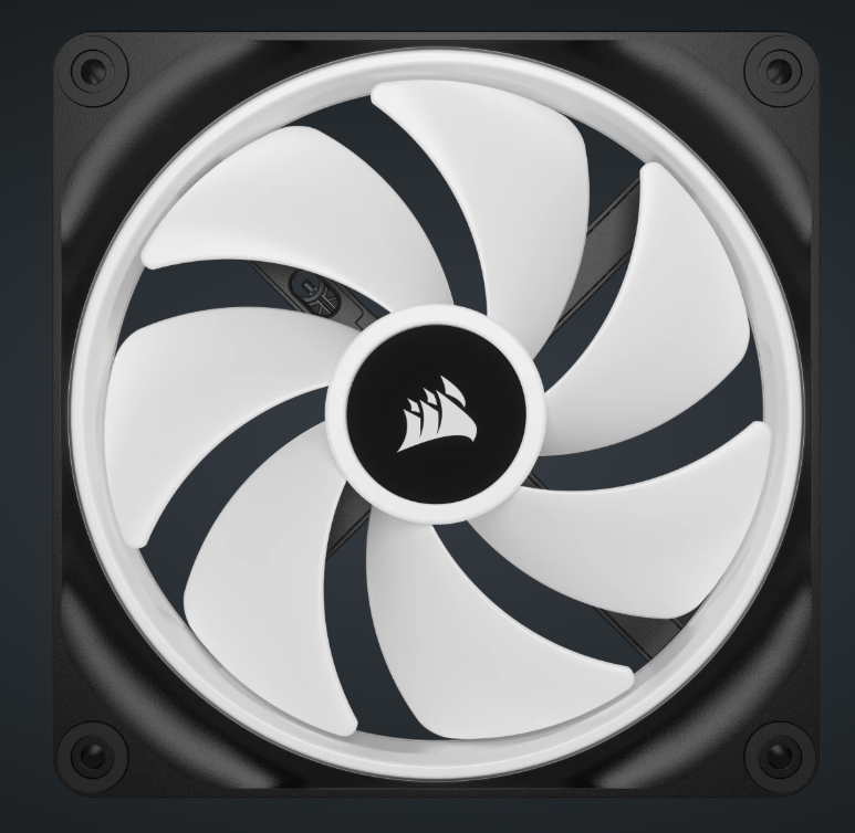 CORSAIR iCUE LINK QX140 RGB 140mm PWM PC Fans Starter Kit with iCUE LINK System Hub (Twin Pack) ( BLACK / WHITE )