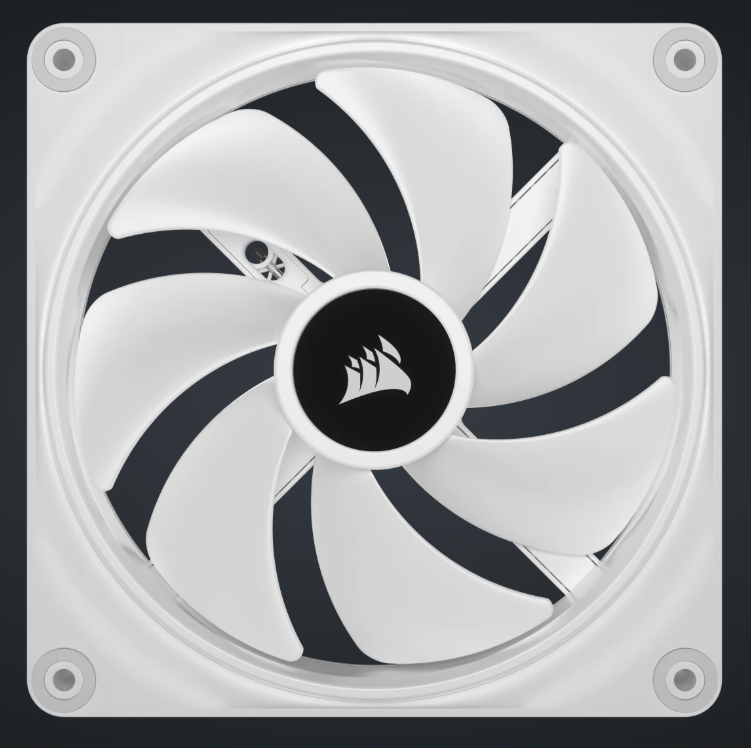CORSAIR iCUE LINK QX140 RGB 140mm PWM PC Fans Starter Kit with iCUE LINK System Hub (Twin Pack) ( BLACK / WHITE )