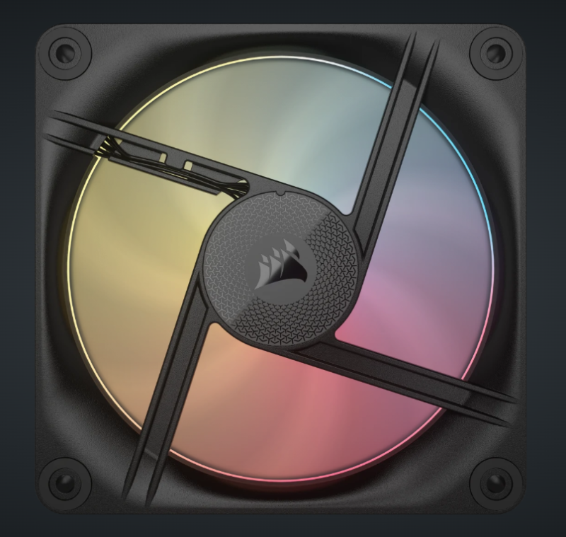 CORSAIR iCUE LINK LX120-R RGB 120mm PWM [反向] Fans Starter Kit (Triple Pack) ( BLACK / WHITE )