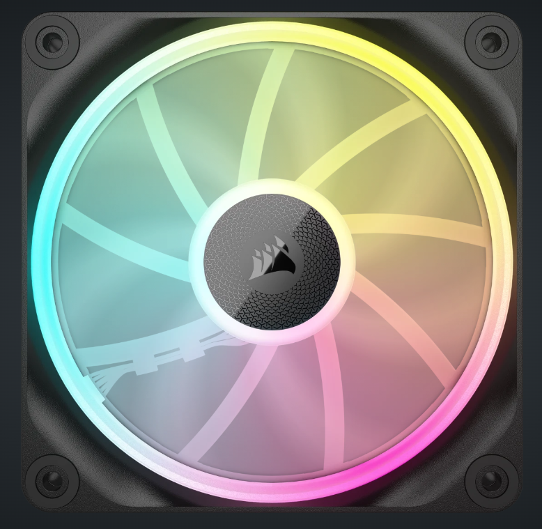 CORSAIR iCUE LINK LX120 RGB 120mm PWM Fans Starter Kit (Triple Pack) ( BLACK / WHITE )