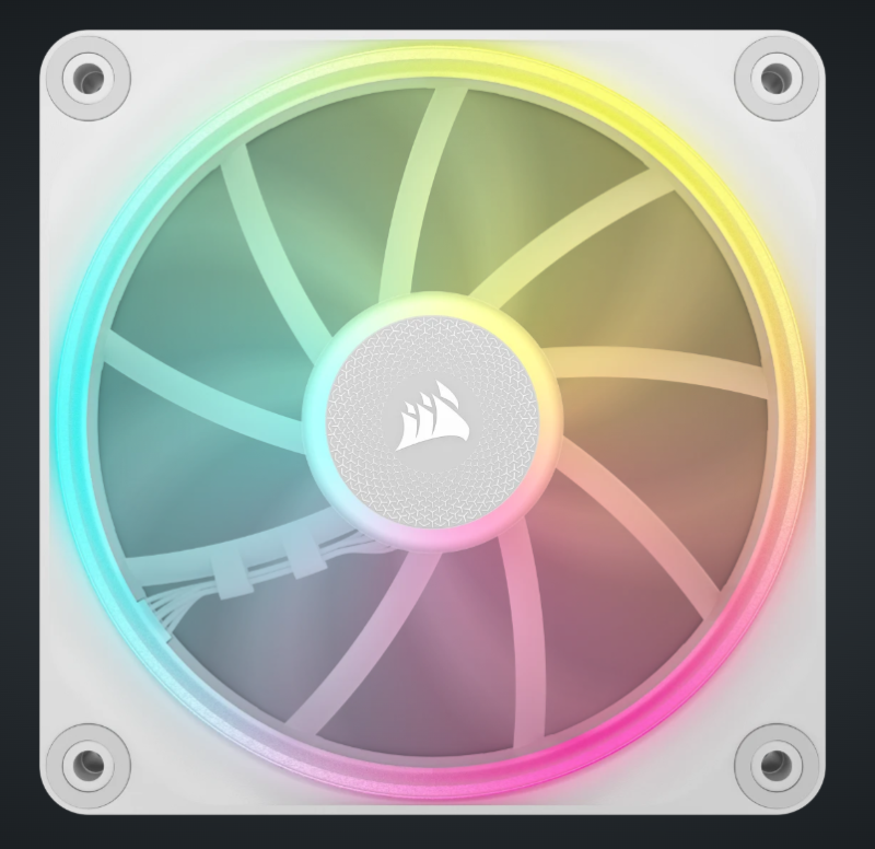 CORSAIR iCUE LINK LX120 RGB 120mm PWM Fans Starter Kit (Triple Pack) ( BLACK / WHITE )