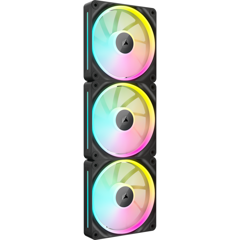 CORSAIR iCUE LINK LX120 RGB 120mm PWM Fans Starter Kit (Triple Pack) ( BLACK / WHITE )