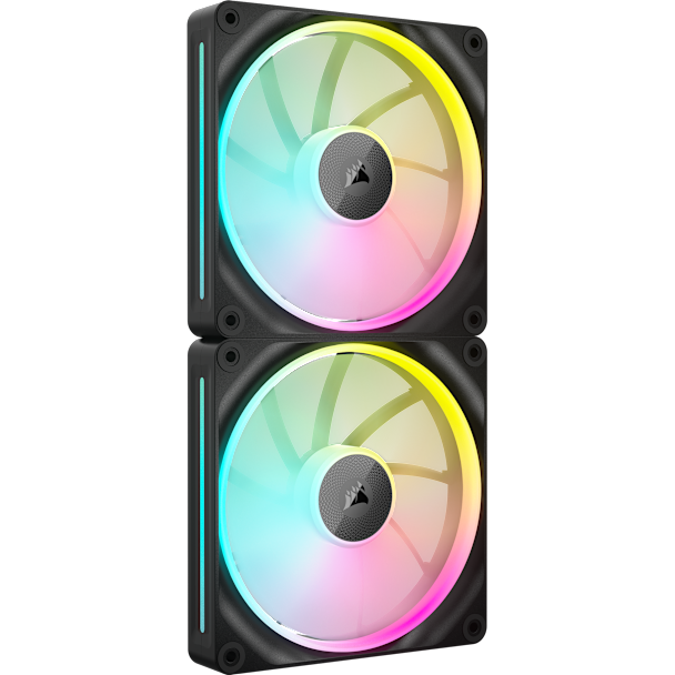 CORSAIR iCUE LINK LX140-R RGB 140mm PWM Fans Starter Kit (Twin Pack) ( BLACK / WHITE )