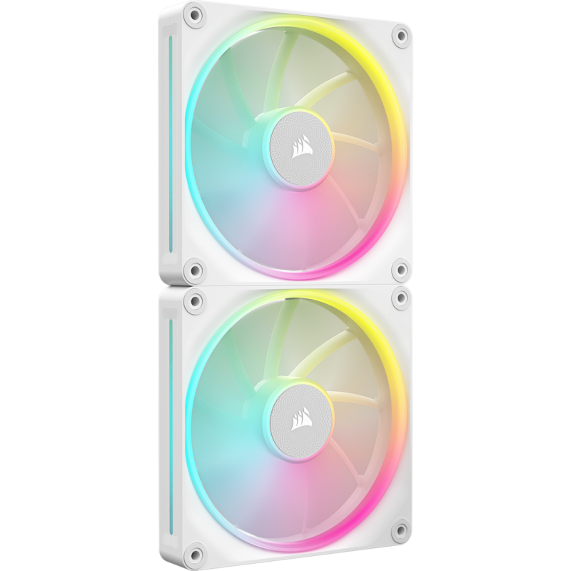 CORSAIR iCUE LINK LX140-R RGB 140mm PWM Fans Starter Kit (Twin Pack) ( BLACK / WHITE )