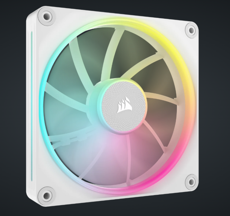 CORSAIR iCUE LINK LX140-R RGB 140mm PWM Fans Starter Kit (Twin Pack) ( BLACK / WHITE )