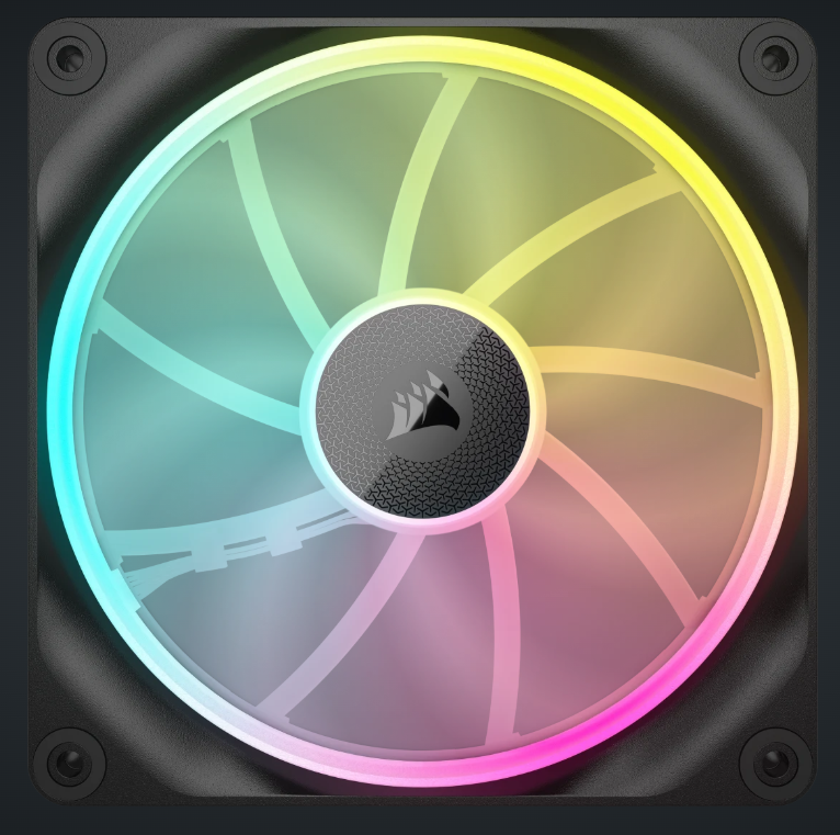 CORSAIR iCUE LINK LX140-R RGB 140mm PWM Fans Starter Kit (Twin Pack) ( BLACK / WHITE )