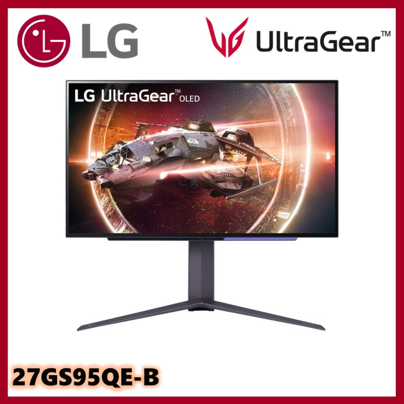 LG 樂金UltraGear™ 27 吋240Hz OLED 遊戲顯示器[27GS95QE-B] - 黃金六七