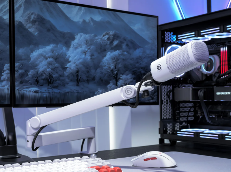 Elgato WAVE MIC ARM PRO Low profile boom arm. (BLACK / WHITE) Elgato WAVE MIC ARM PRO Low profile boom arm. (BLACK / WHITE)