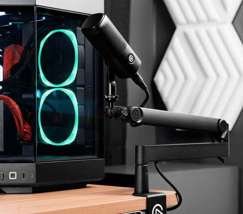 Elgato WAVE MIC ARM PRO Low profile boom arm. (BLACK / WHITE) Elgato WAVE MIC ARM PRO Low profile boom arm. (BLACK / WHITE)