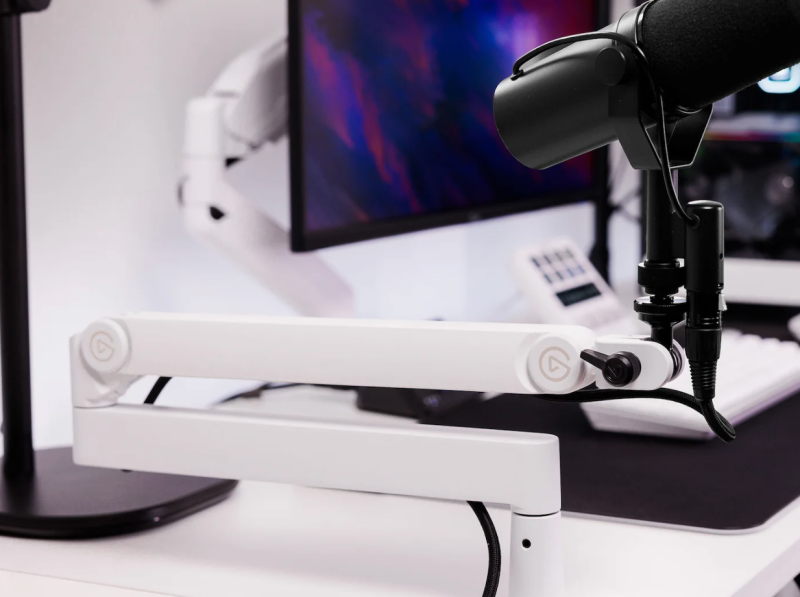 Elgato WAVE MIC ARM PRO Low profile boom arm. (BLACK / WHITE) Elgato WAVE MIC ARM PRO Low profile boom arm. (BLACK / WHITE)