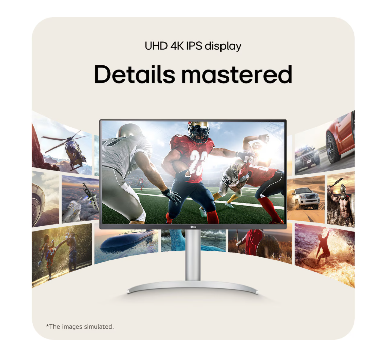 LG 27" 27UP850K-W UltraFine™ UHD 4K IPS 超高清顯示器 ( IPS, 60Hz, 3840x2160 UHD , HDR™ 400 )