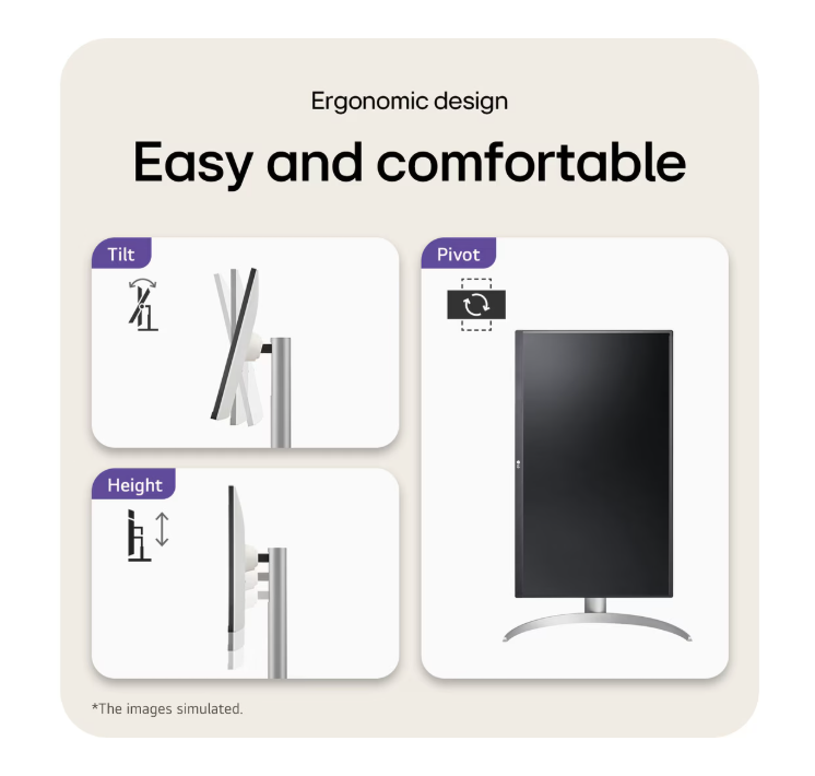 LG 27" 27UP850K-W UltraFine™ UHD 4K IPS 超高清顯示器 ( IPS, 60Hz, 3840x2160 UHD , HDR™ 400 )