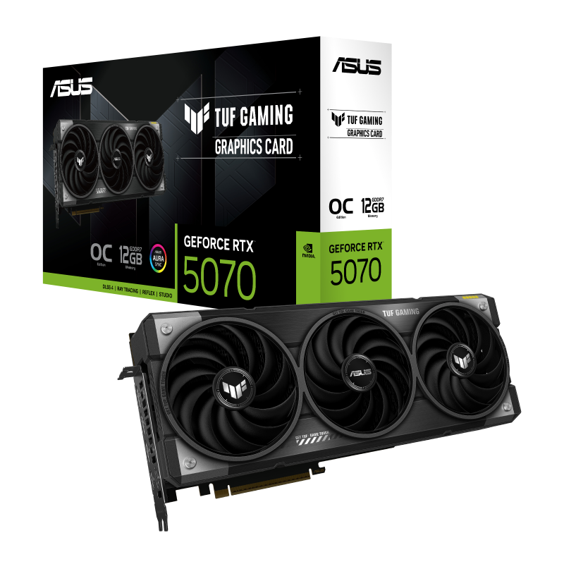 [優惠碼再減$100] ASUS PRIME / TUF GeForce RTX 5070 12GB OC 顯示卡