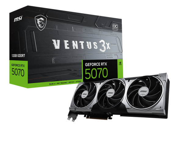 MSI GeForce RTX5070 VENTUS OC 12GB 顯示卡 ( 2X / 3X )