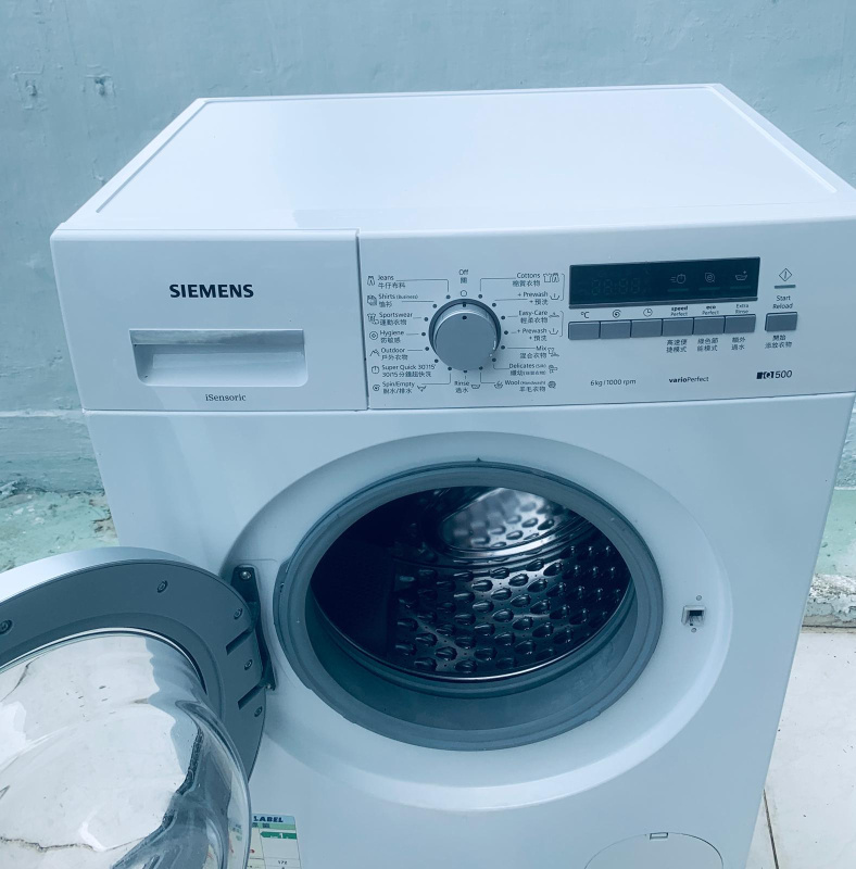 洗衣機 Siemens 西門子 WS10K260HK 6.0公斤 1000轉 纖巧型前置式洗衣機 15/30分鐘超快洗 二手電器 清倉大減價 最新款 包送貨安裝