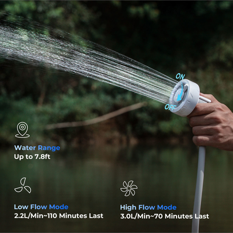 FLEXTAIL MAX SHOWER Ultralight Rechargeable Instant Outdoor Shower - White 超輕量可充電戶外即時淋浴器 白色 FLEXTAIL MAX SHOWER Ultralight Rechargeable Instant Outdoor Shower - White 超輕量可充電戶外即時淋浴器 白色