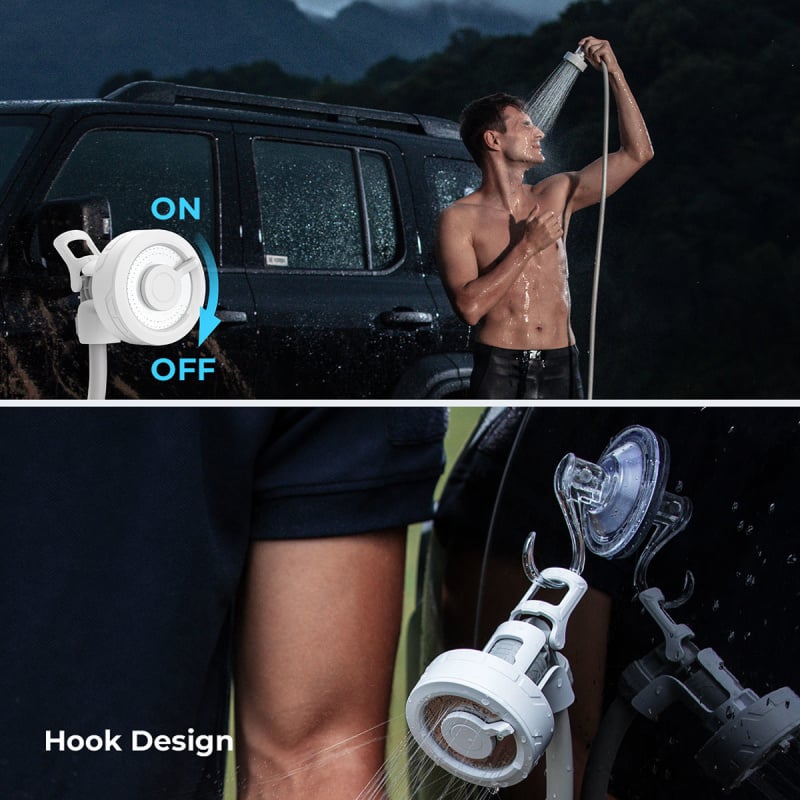 FLEXTAIL MAX SHOWER Ultralight Rechargeable Instant Outdoor Shower - White 超輕量可充電戶外即時淋浴器 白色 FLEXTAIL MAX SHOWER Ultralight Rechargeable Instant Outdoor Shower - White 超輕量可充電戶外即時淋浴器 白色