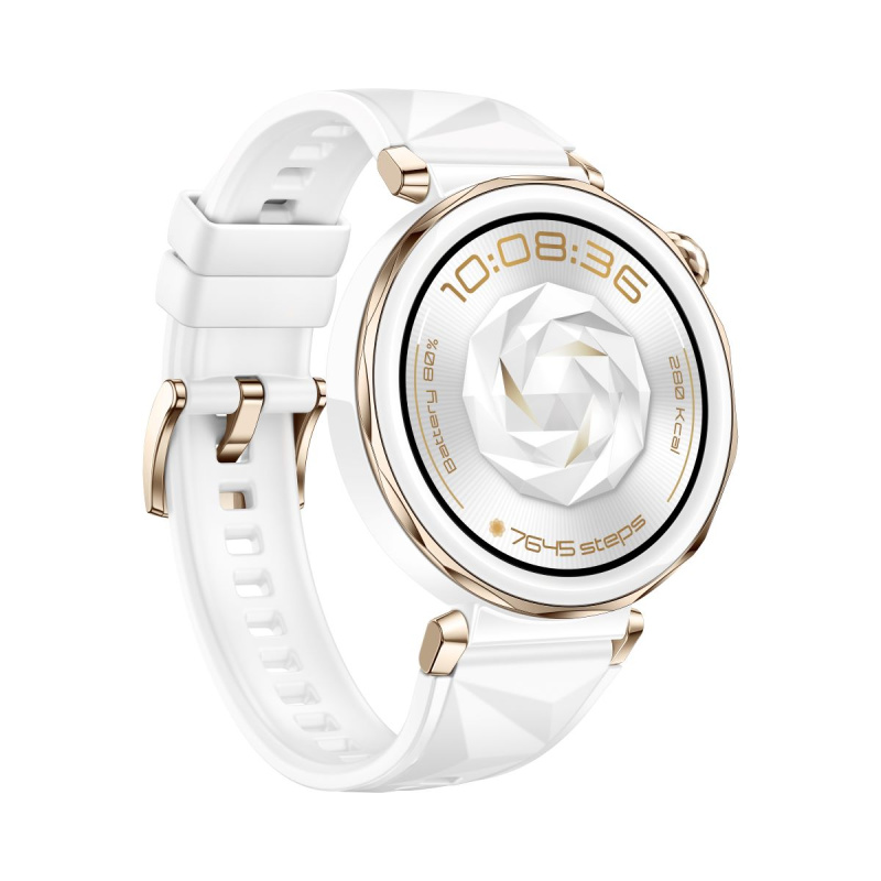 Huawei 華為 Watch GT 5 Pro 42mm 冰川白 白色氟膠錶帶智能手錶
