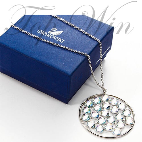 Swarovski 施華洛世奇 Marie Framed Crystal Moonlight Necklace 閃耀圓環項鍊 平行進口