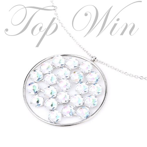 Swarovski 施華洛世奇 Marie Framed Crystal Moonlight Necklace 閃耀圓環項鍊 平行進口