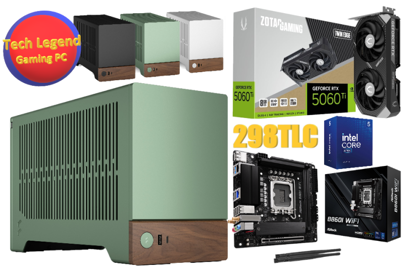 298TLC 25年5月iTX超細組合Intel CORE Ultra5-225F + 5060Ti (10