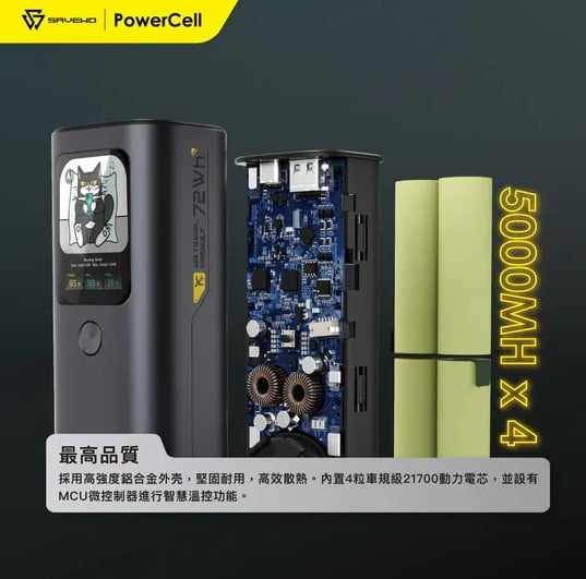 SAVEWO PowerCell Ultra PC2701 高輸出大容量旅行移動電源