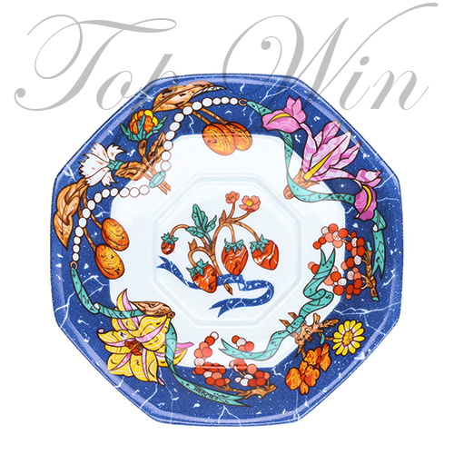 HERMES Porcelain 2 Set Cup and Saucer "Marqueterie De Pierres d'Orie &nbsp;平行進口