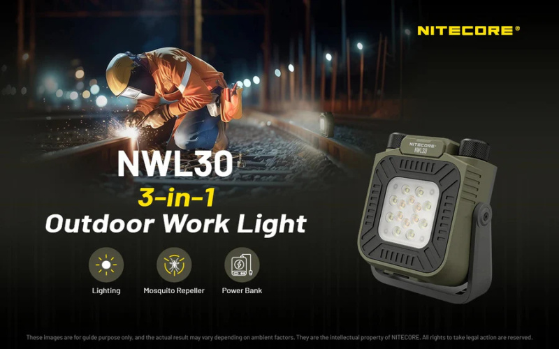 Nitecore NWL30 三合一 照明 行動電源 驅蚊 戶外工作燈 3000流明 Nitecore NWL30 三合一 照明 行動電源 驅蚊 戶外工作燈 3000流明