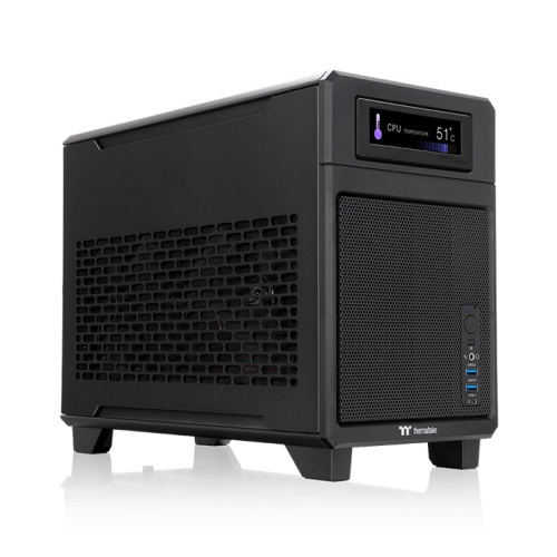 Thermaltake TR100 Mini Tower Chassis - ( Black / White )