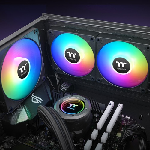 Thermaltake CT120 EX ARGB Sync PC Cooling Fan (3-Fan Pack) - Black